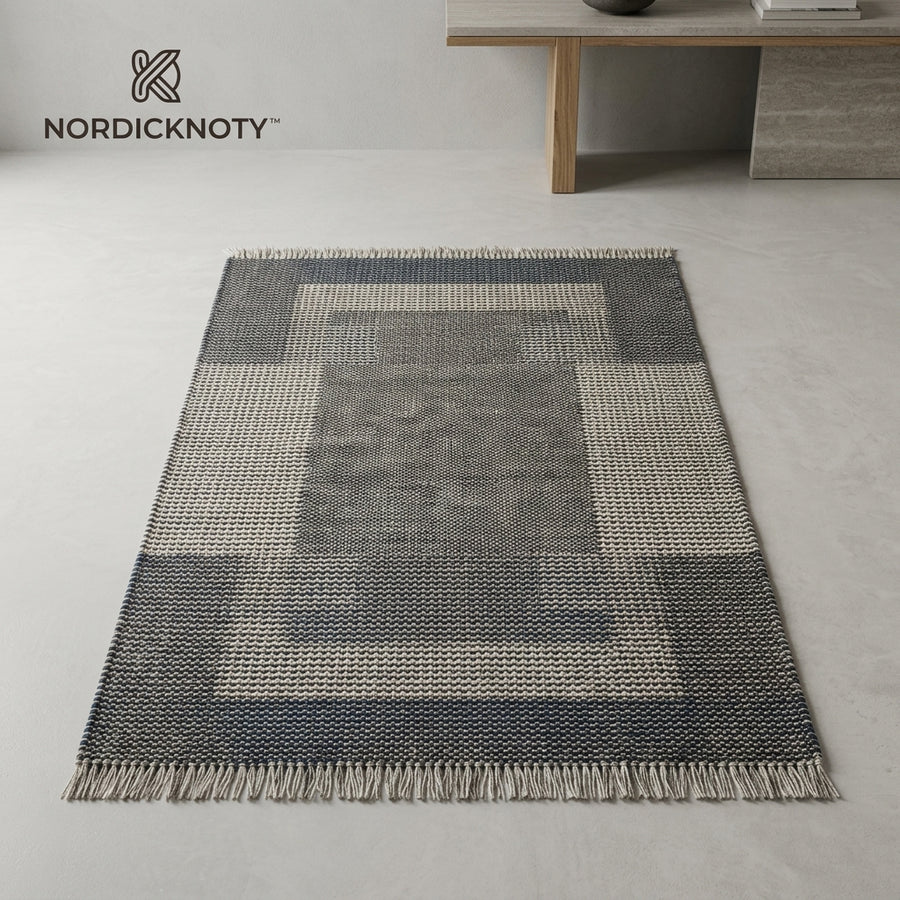 Nordicknoty™ Framed Weave Entry Rug